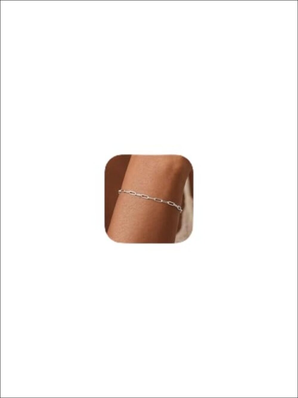 Sterling Silver Chain Bracelet 3mm Hypoallergenic Minimalist Jewelry